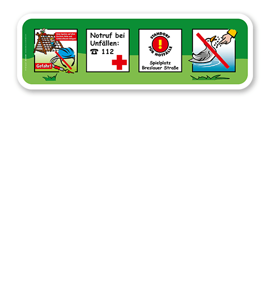 Spielplatz Zusatzschild 4P - KSP-2