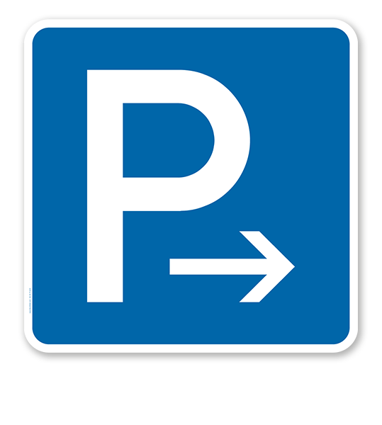 Parkplatzschild Parken Ende - Verkehrszeichen VZ 314-20 - quadratisch - P