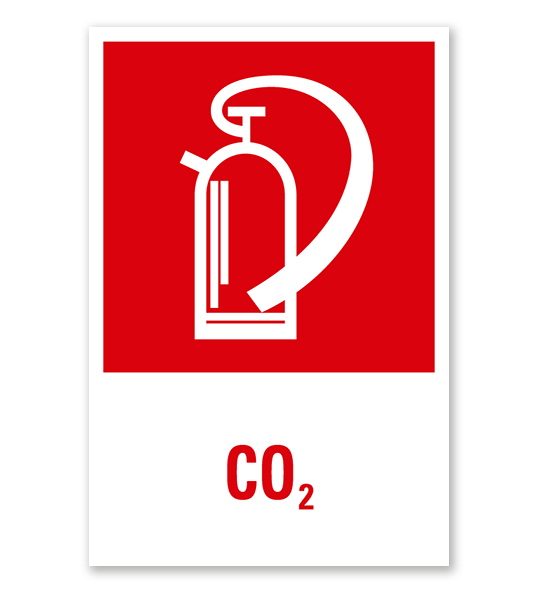 CO2-Feuerlöscher - Brandschutzzeichen-Kombi kaufen