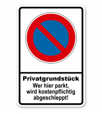 Schild 40x60 cm Parkplatz nur für Anwohner