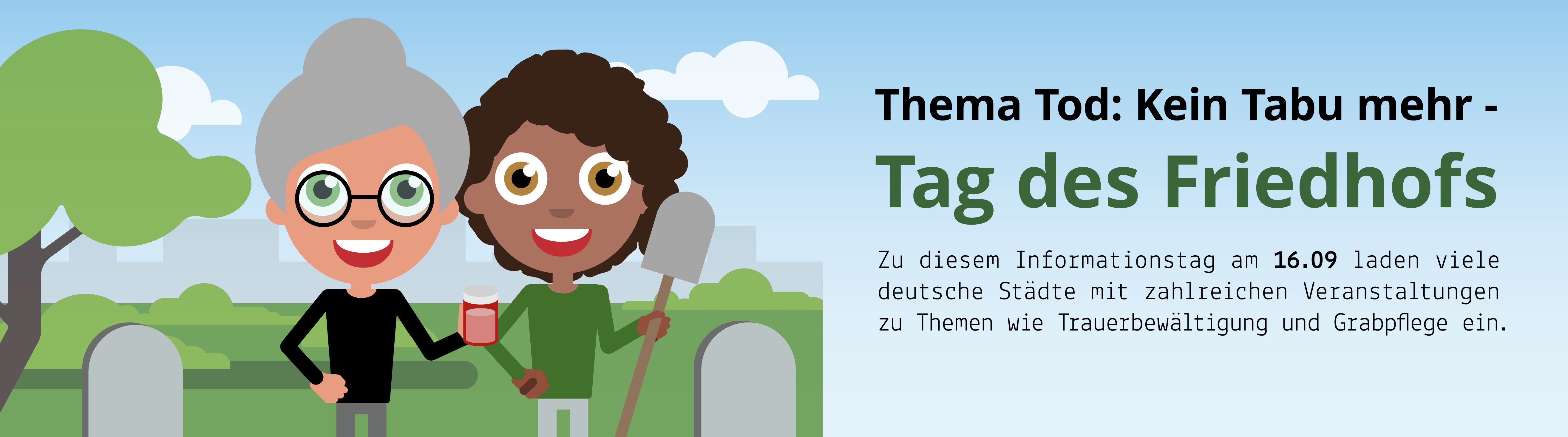Der Tag des Friedhofs - mehr als nur Trauerbewältigung.
